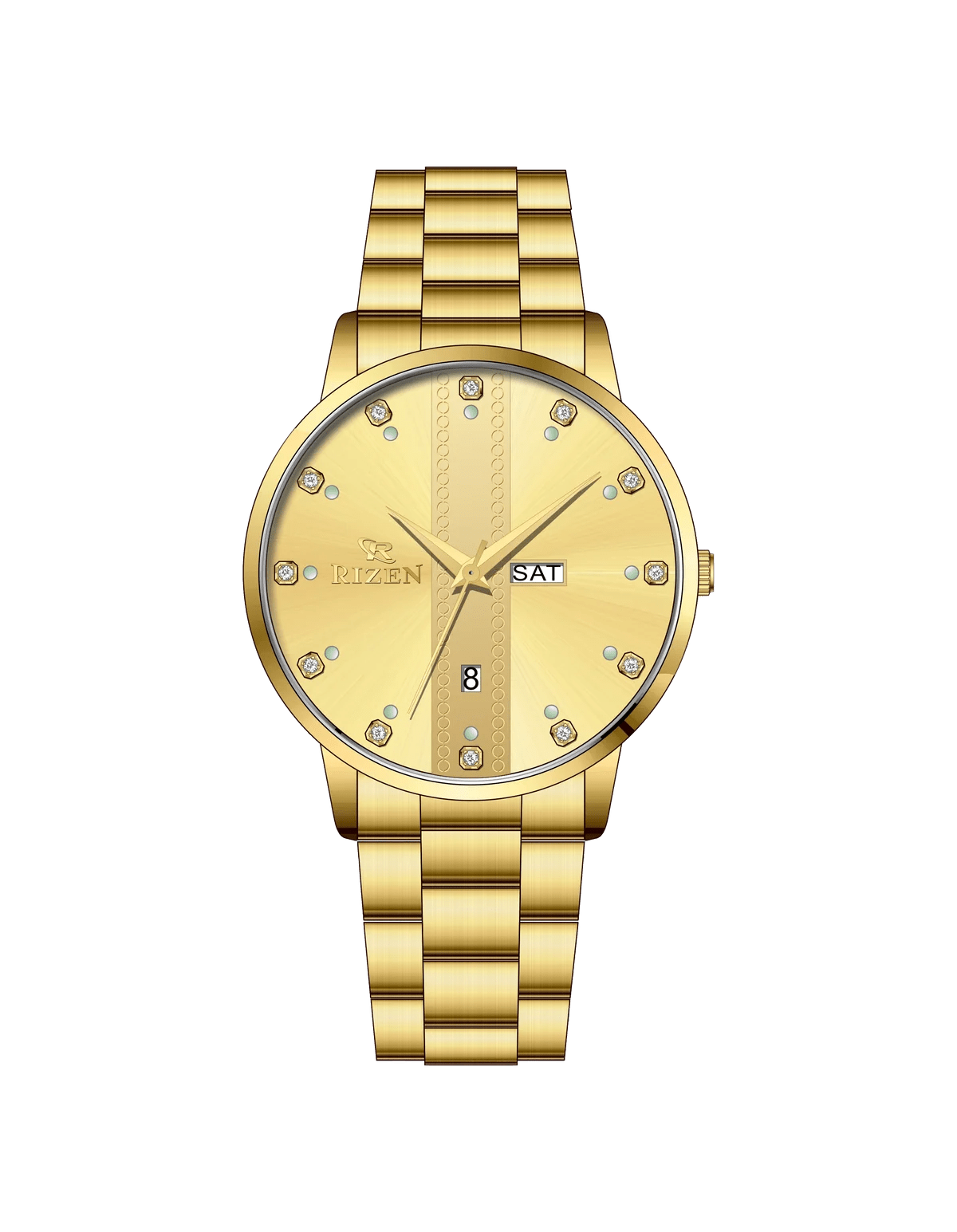 Rizen Time Strike RZ-729 Gold stainless steel Quartz - Timecheck