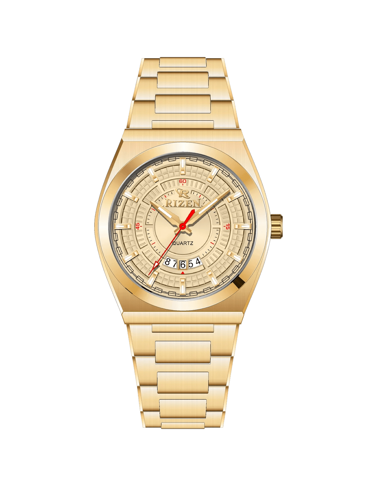 Rizen Valmont RZ-0819 Gold Stainless Steel Quartz - Timecheck