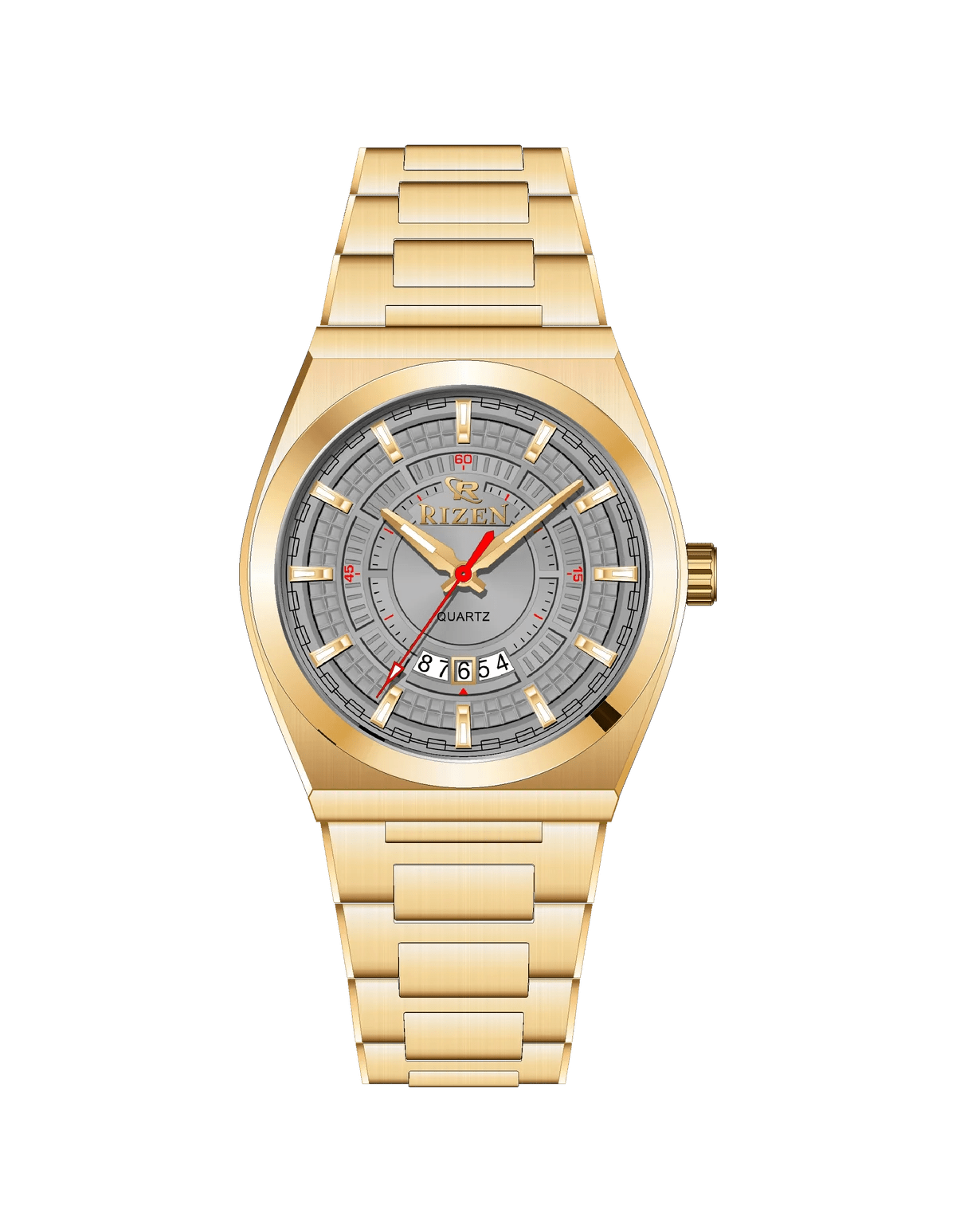 Rizen Valmont RZ-0819 Gold Stainless Steel Quartz - Timecheck