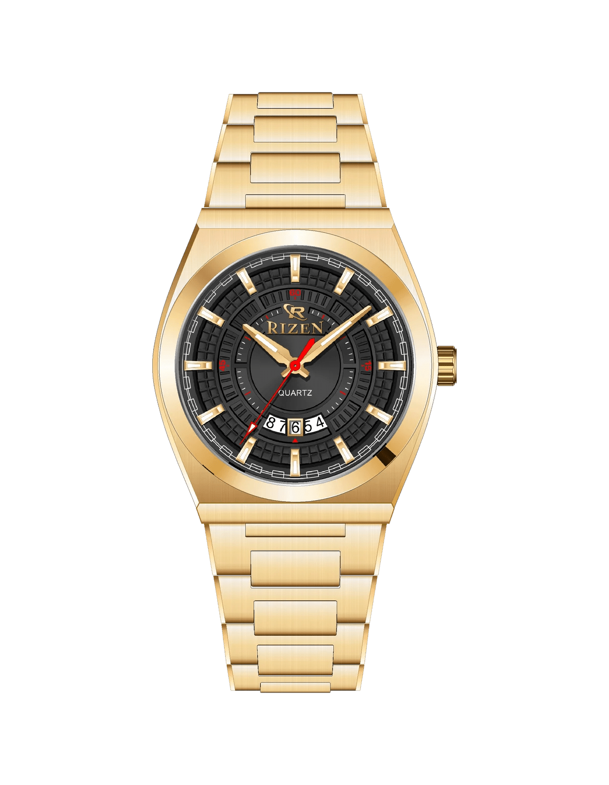Rizen Valmont RZ-0819 Gold Stainless Steel Quartz - Timecheck