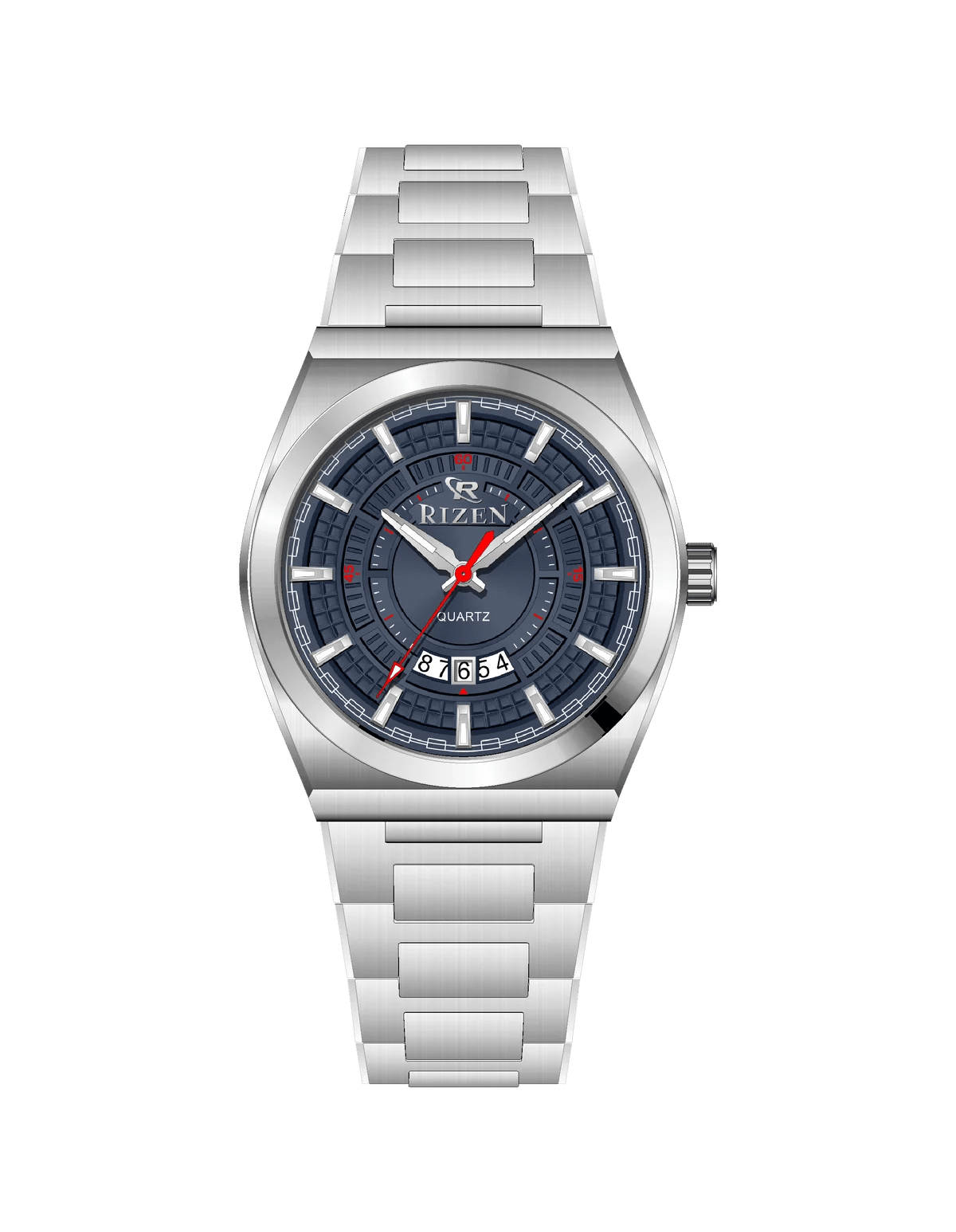 Rizen Valmont RZ-0819 Silver Stainless Steel Quartz - Timecheck