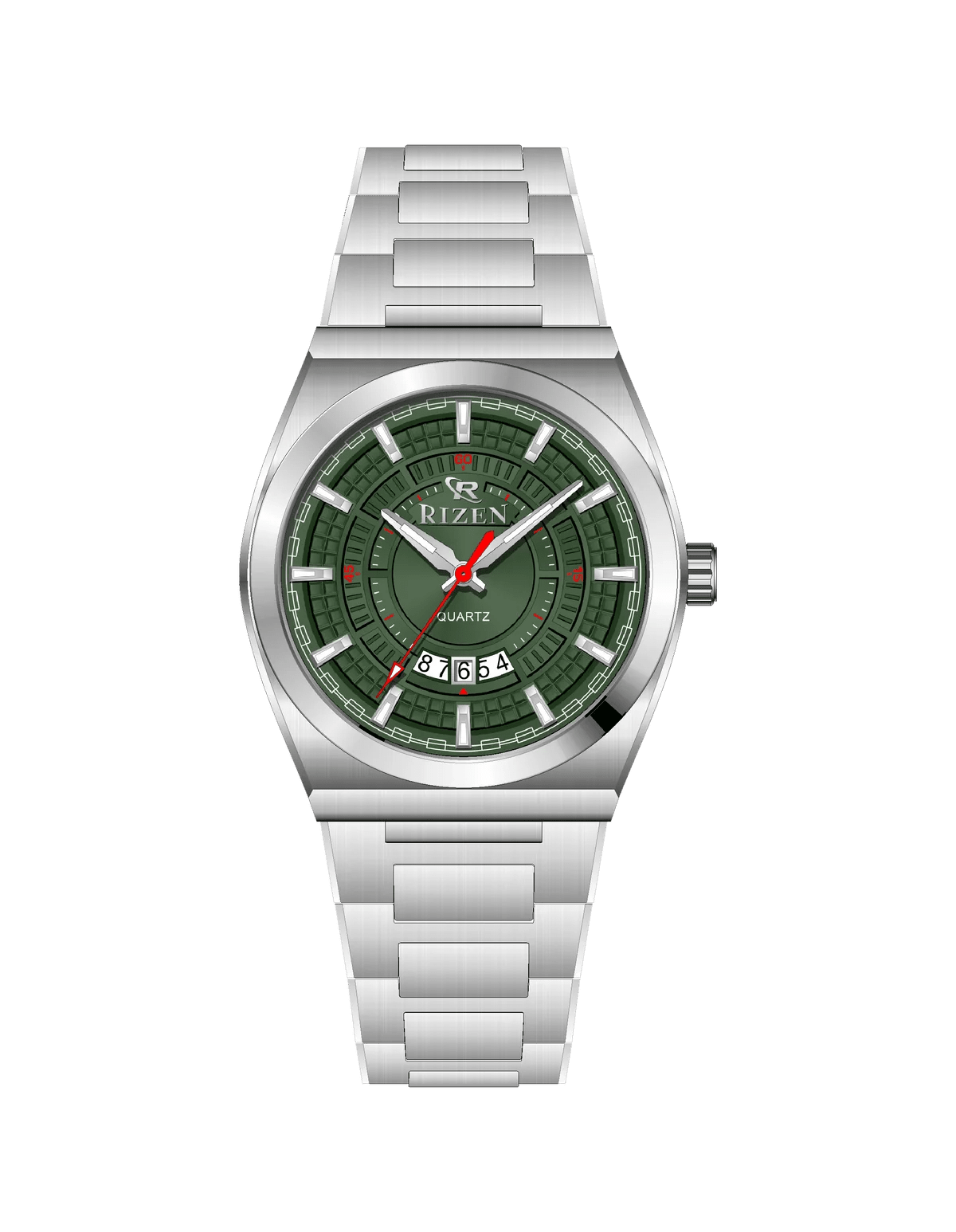 Rizen Valmont RZ-0819 Silver Stainless Steel Quartz - Timecheck