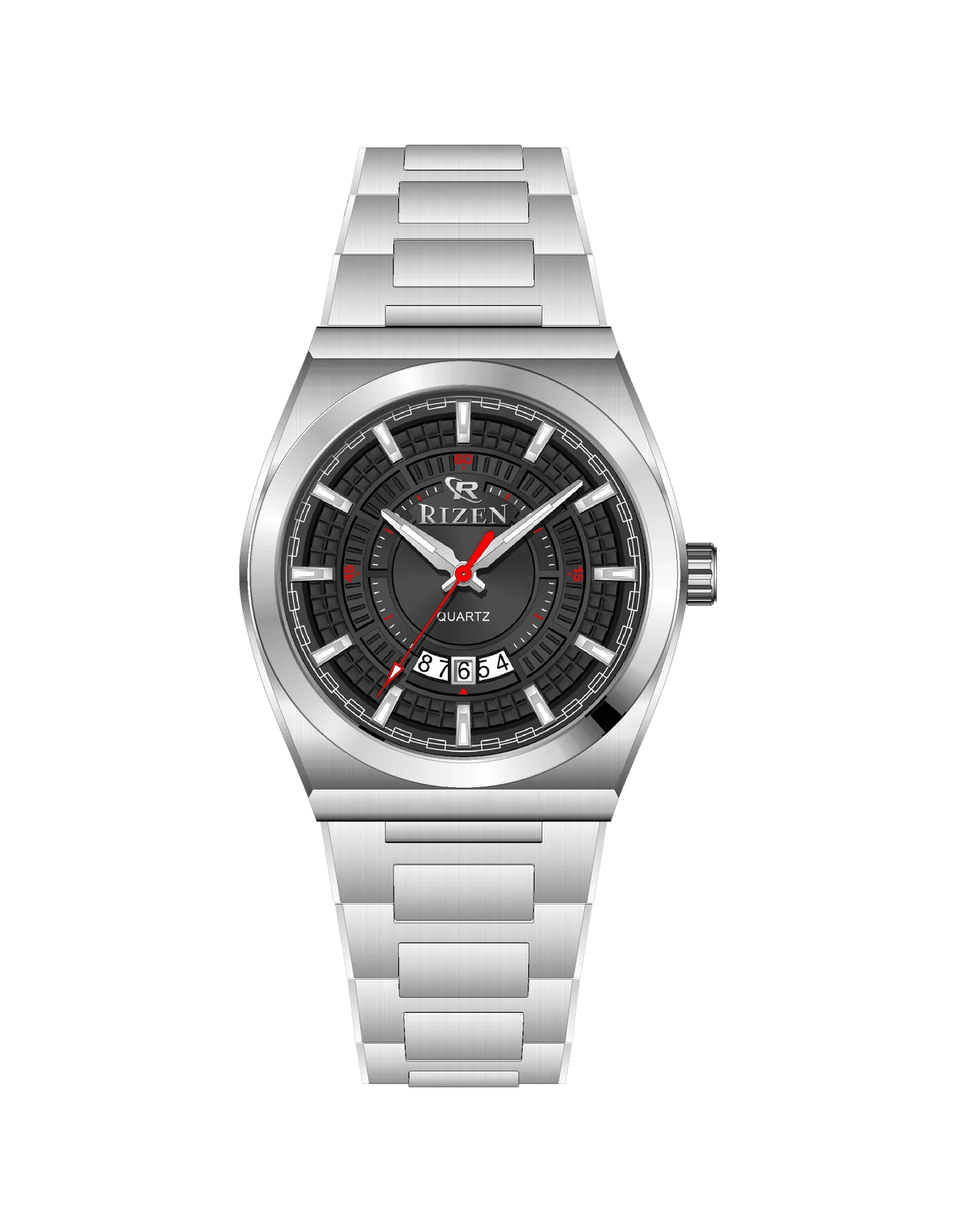 Rizen Valmont RZ-0819 Silver Stainless Steel Quartz - Timecheck