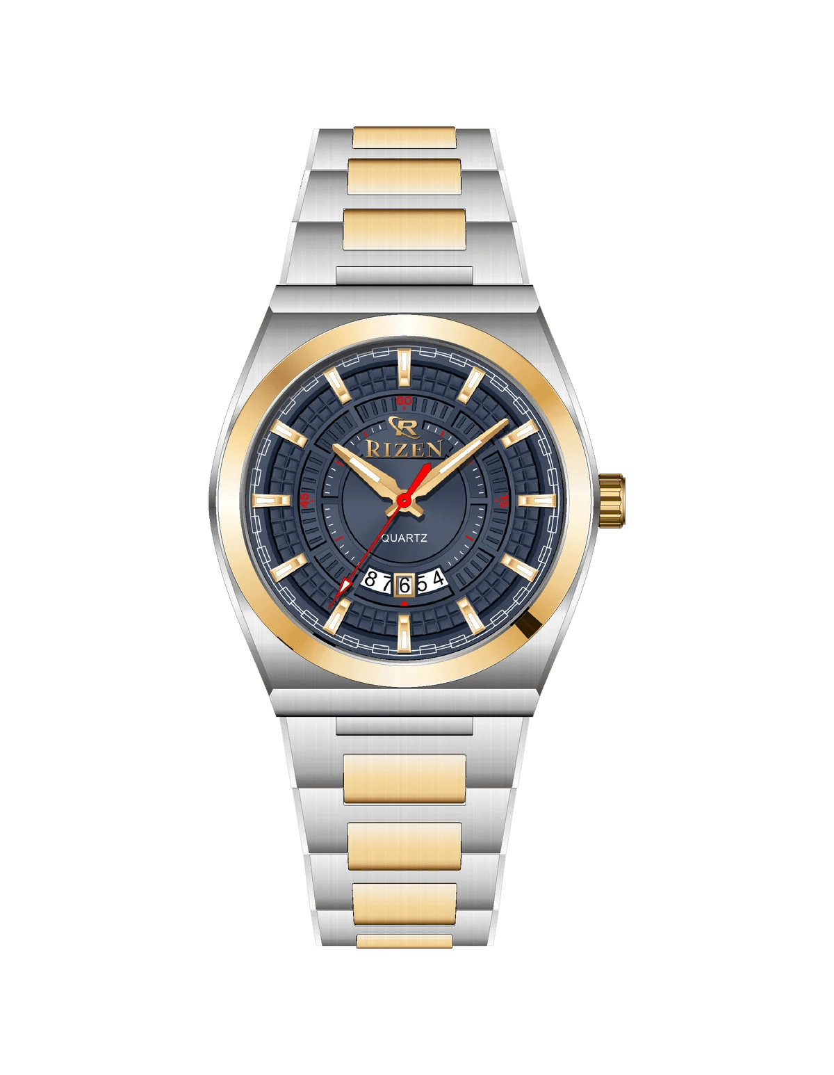 Rizen Valmont RZ-0819 Two Tone Stainless Steel Quartz - Timecheck