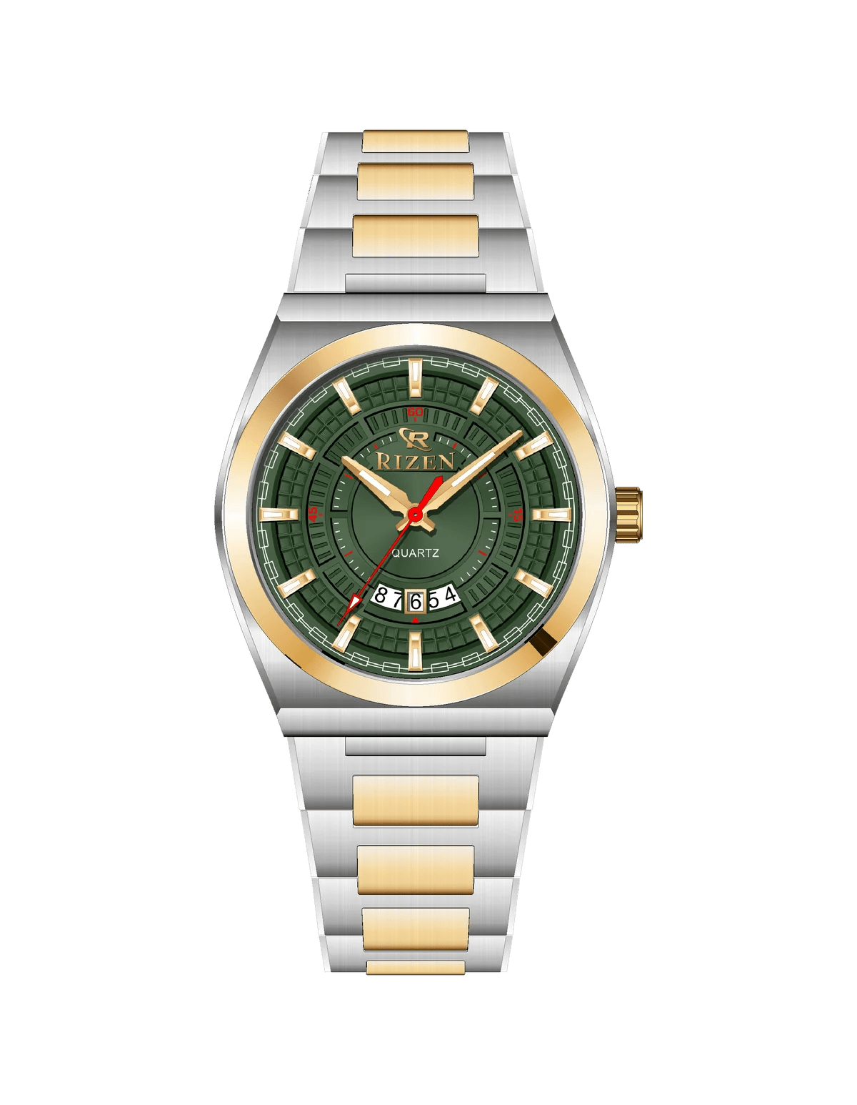 Rizen Valmont RZ-0819 Two Tone Stainless Steel Quartz - Timecheck