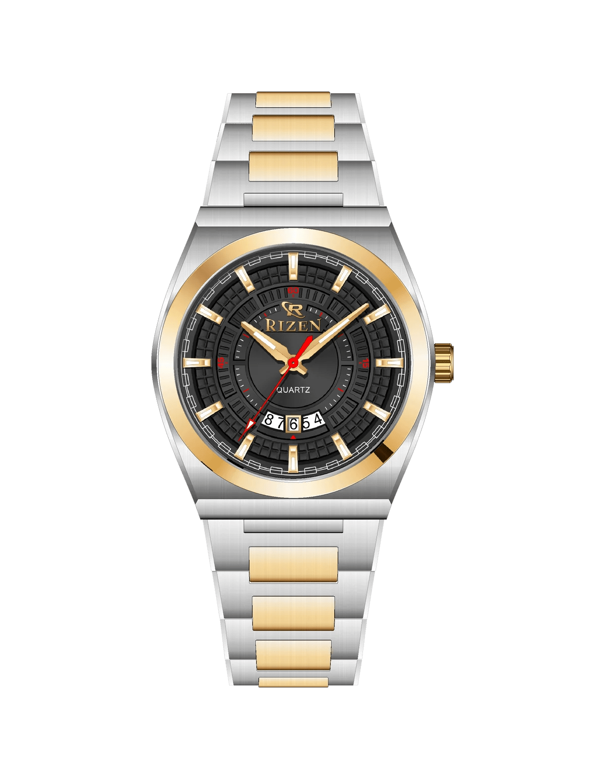 Rizen Valmont RZ-0819 Two Tone Stainless Steel Quartz - Timecheck
