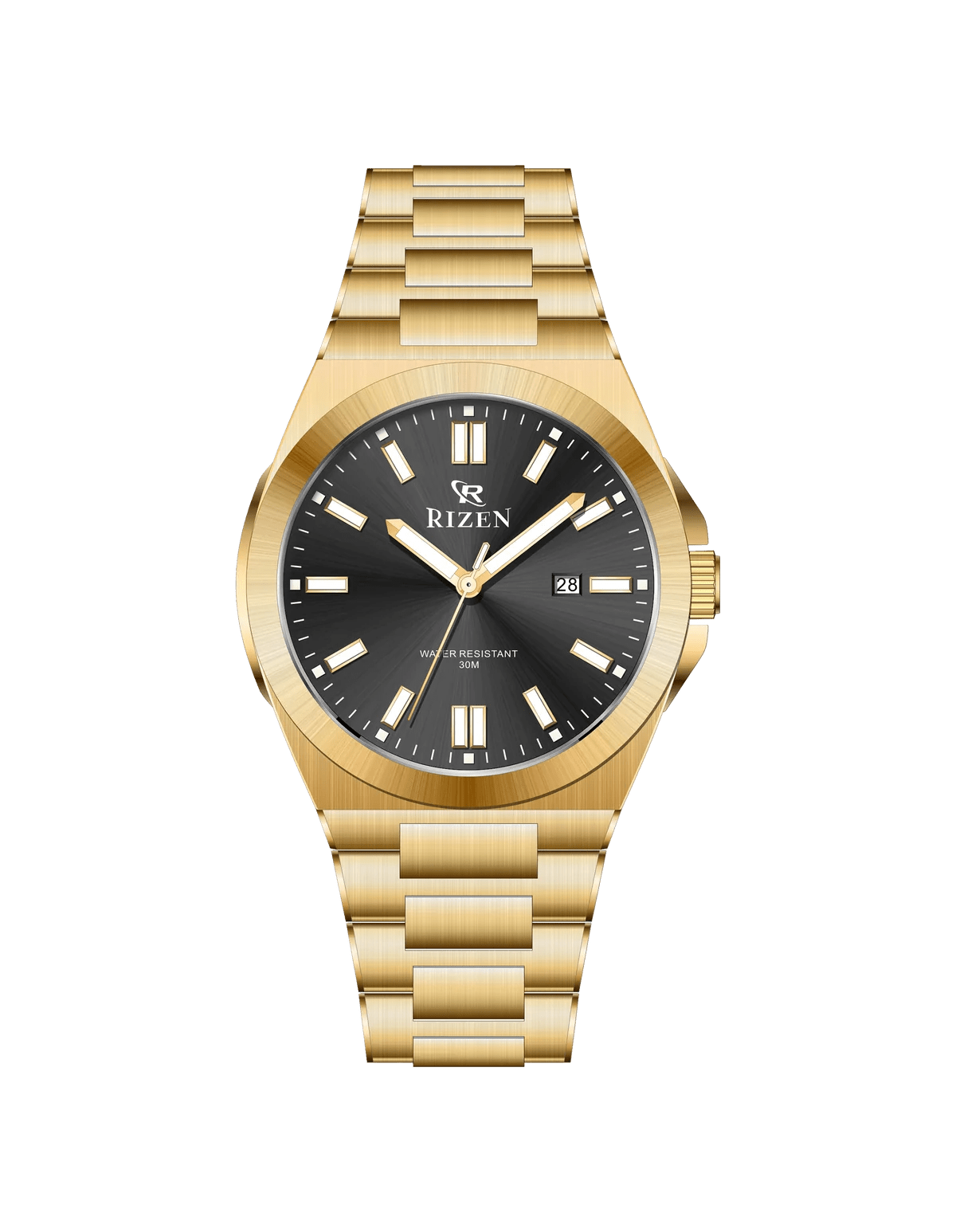 Rizen Vecna RZ-0891 Gold stainless steel Quartz - Timecheck