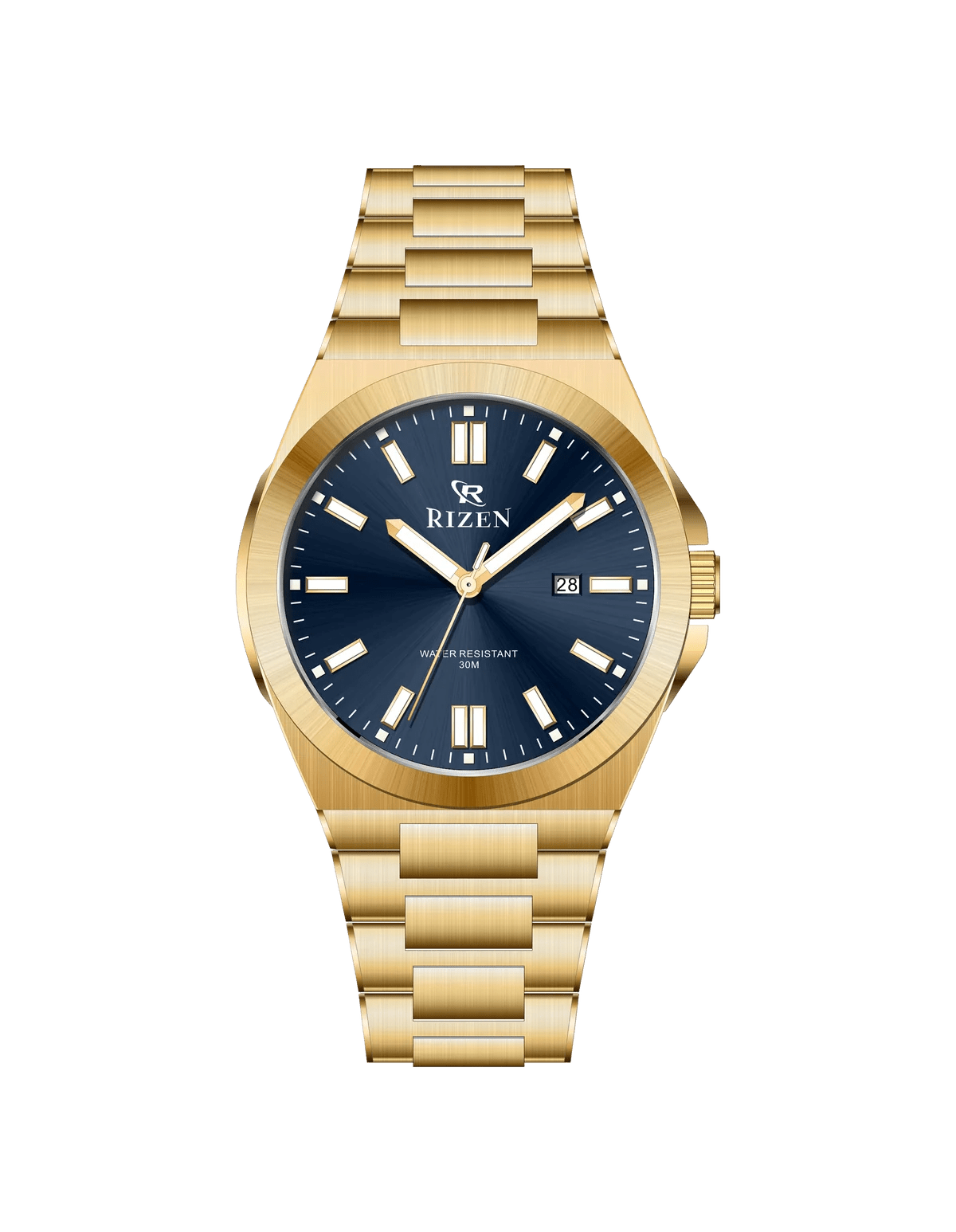 Rizen Vecna RZ-0891 Gold stainless steel Quartz - Timecheck