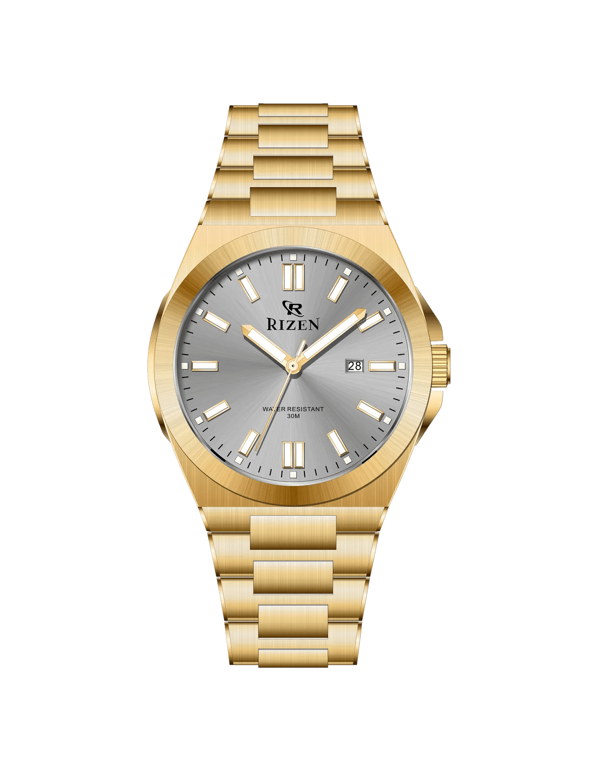 Rizen Vecna RZ-0891 Gold stainless steel Quartz - Timecheck