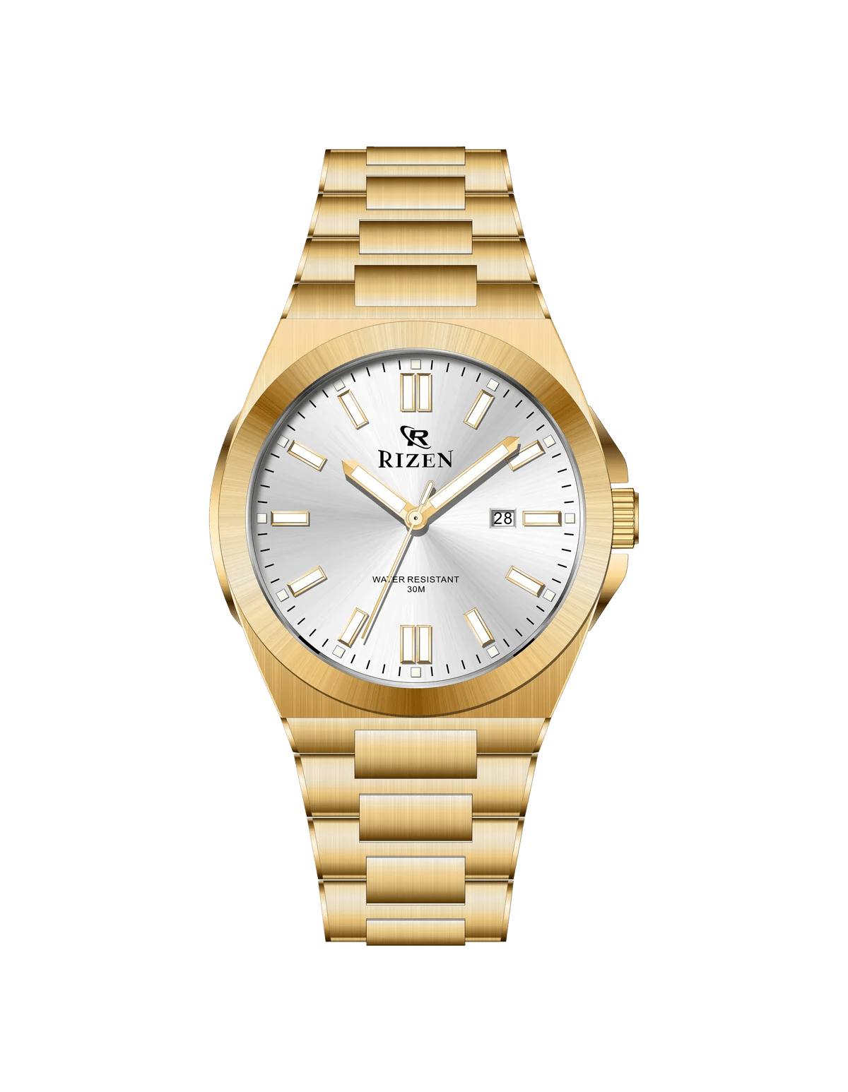 Rizen Vecna RZ-0891 Gold stainless steel Quartz - Timecheck