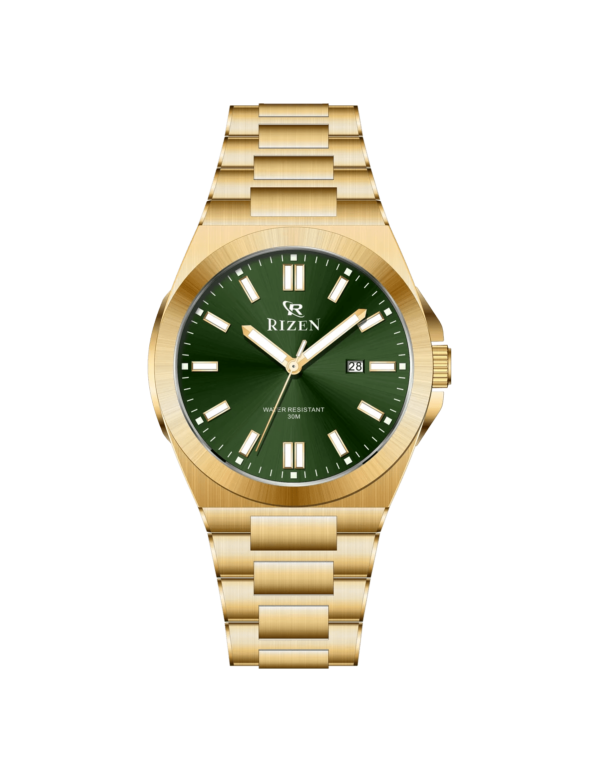 Rizen Vecna RZ-0891 Gold stainless steel Quartz - Timecheck