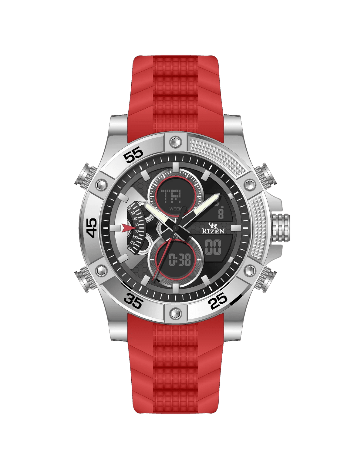 Rizen Zeno RZ-0863 Salicon Strap Quartz - Timecheck