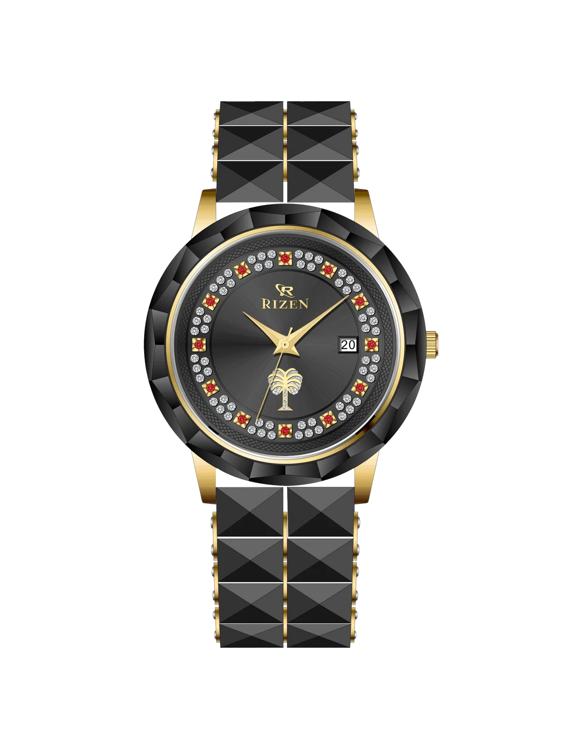 Rizen Aurora RZ-0925 Black stainless steel Quartz