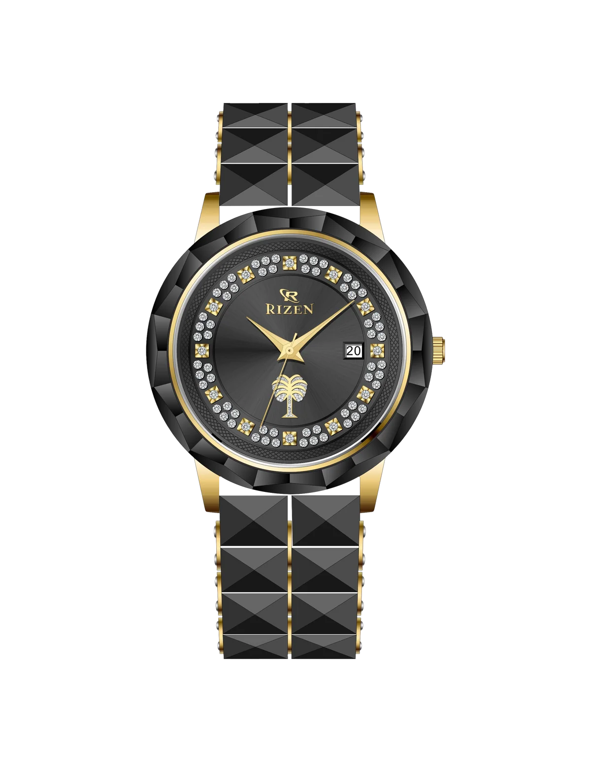 Rizen Aurora RZ-0925 Black stainless steel Quartz