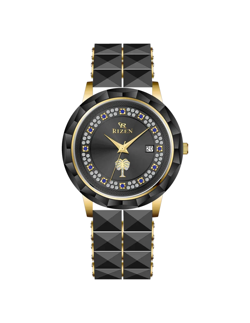 Rizen Aurora RZ-0925 Black stainless steel Quartz