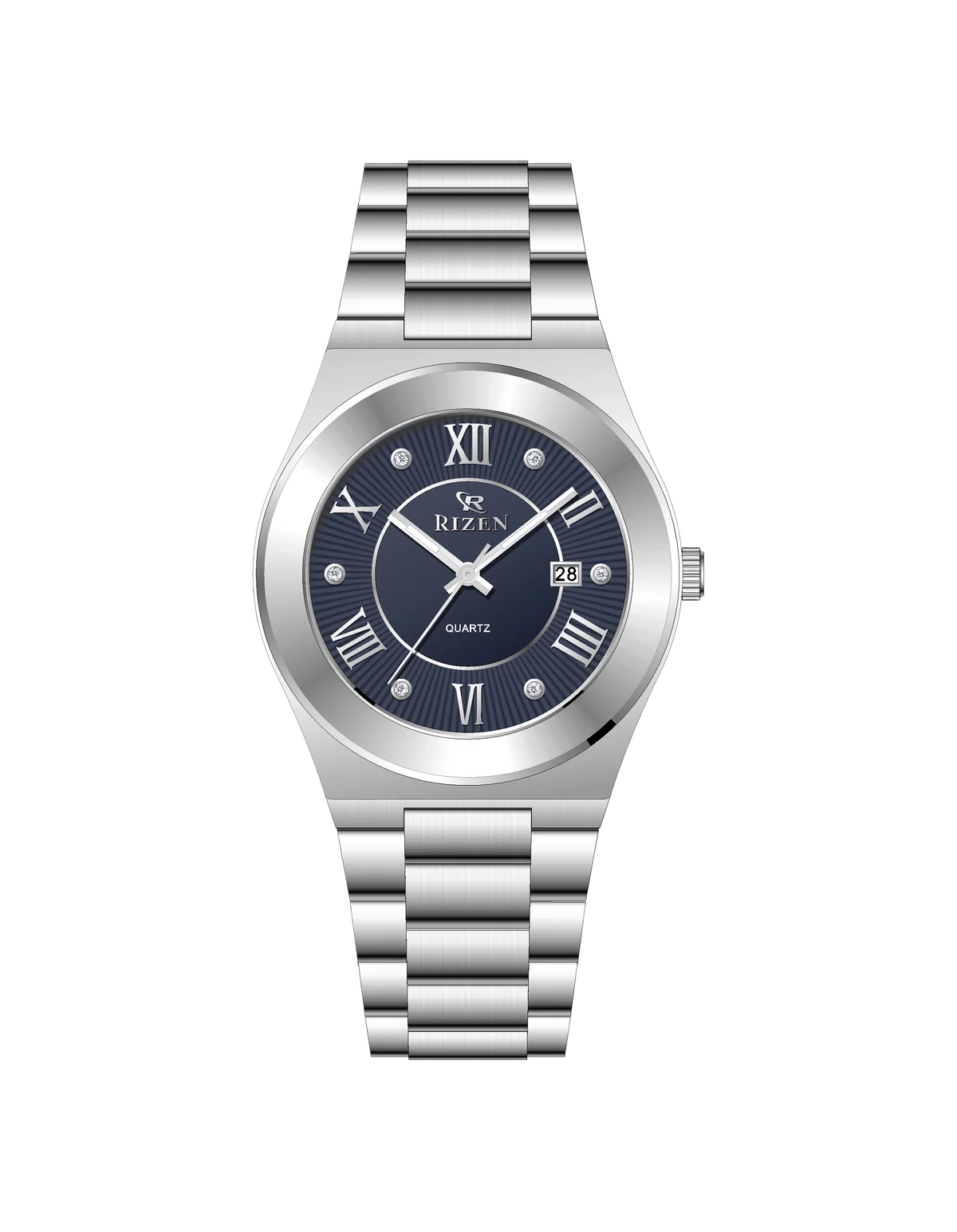 Rizen Aether Silver RZ-0912 Stainless Steel Quartz