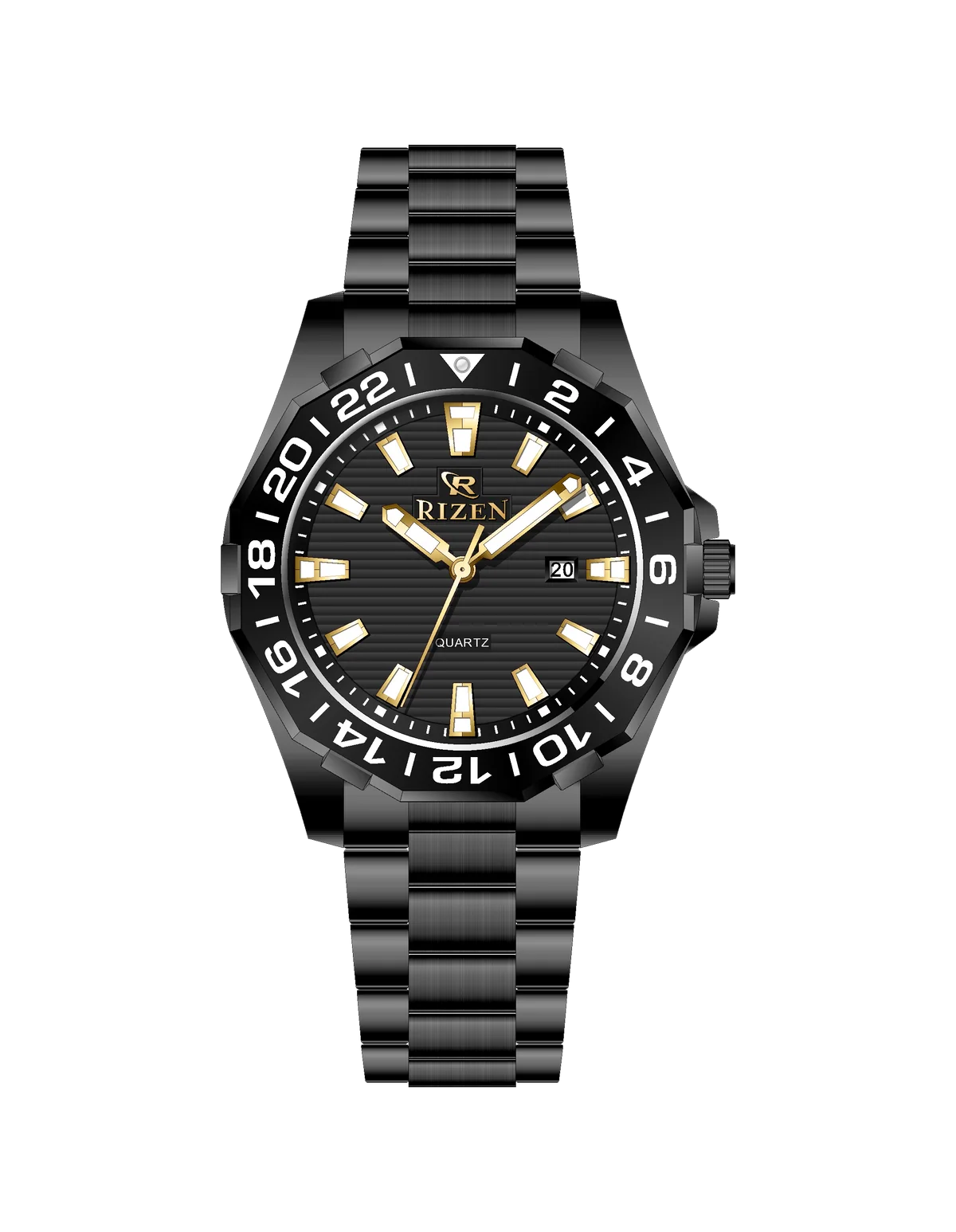 Rizen Alpha Steel RZ-0821 Stainless Steel Quartz