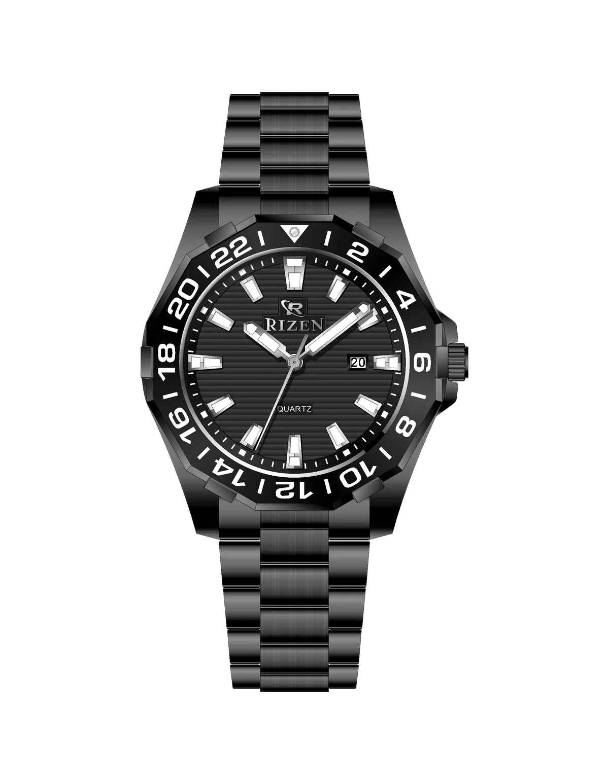 Rizen Alpha Steel RZ-0821 Stainless Steel Quartz