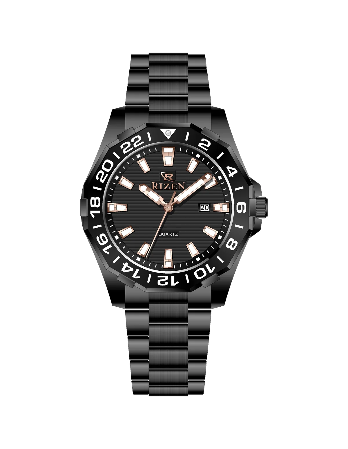 Rizen Alpha Steel RZ-0821 Stainless Steel Quartz