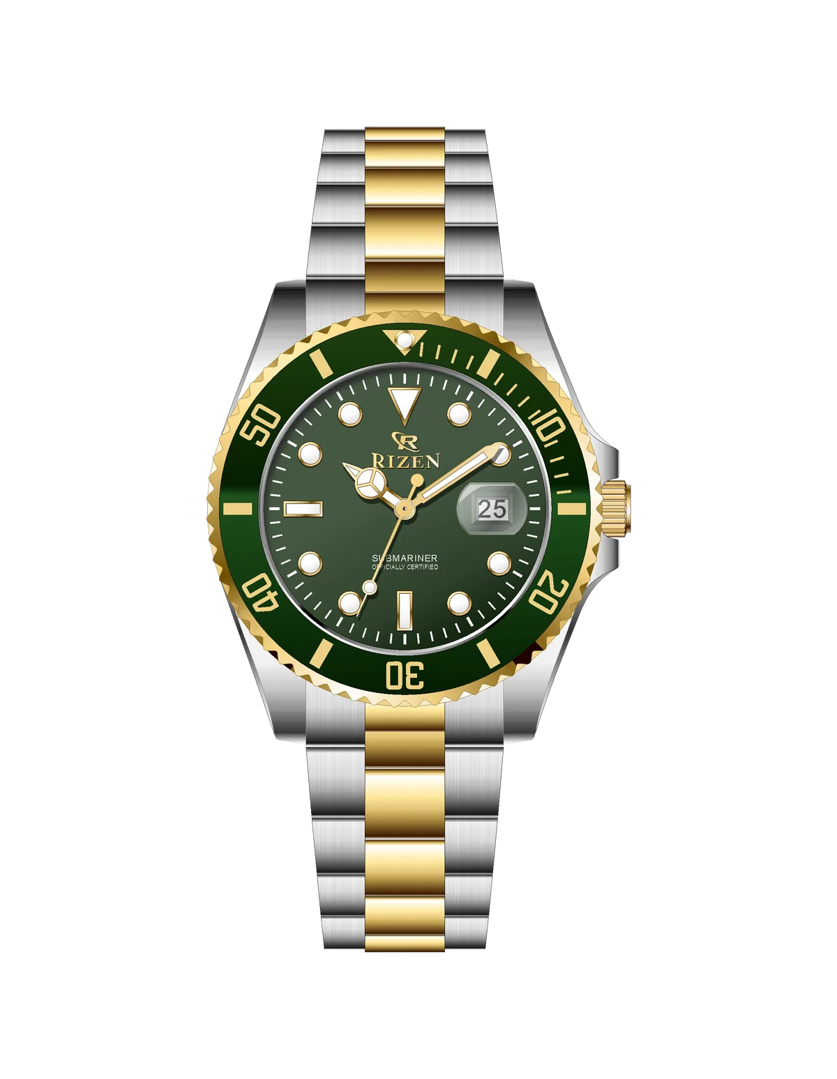 Rizen Altair RZ-0926 Two Tone stainless steel Quartz