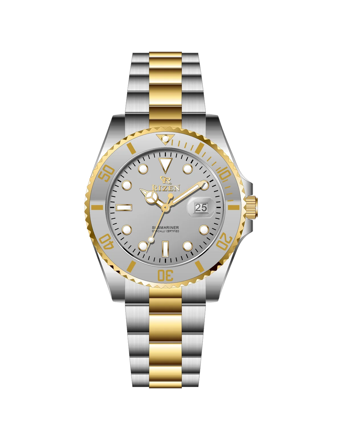 Rizen Altair RZ-0926 Two Tone stainless steel Quartz