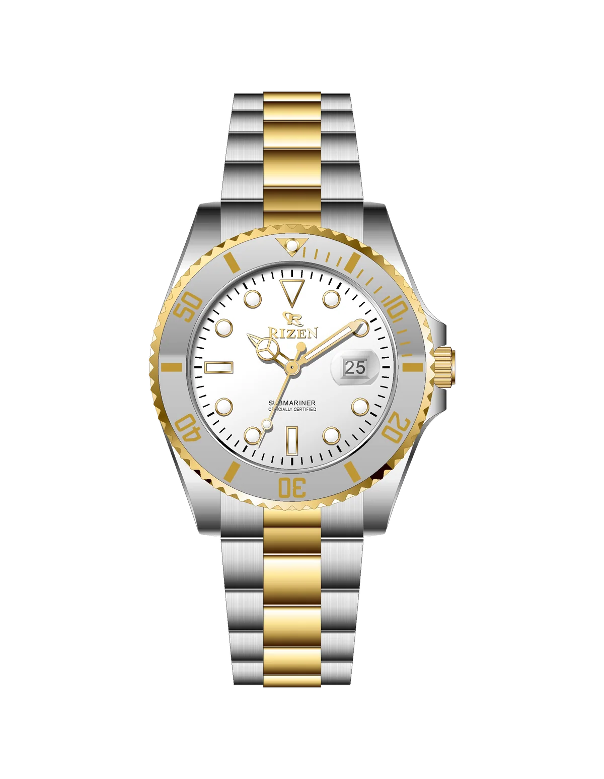 Rizen Altair RZ-0926 Two Tone stainless steel Quartz