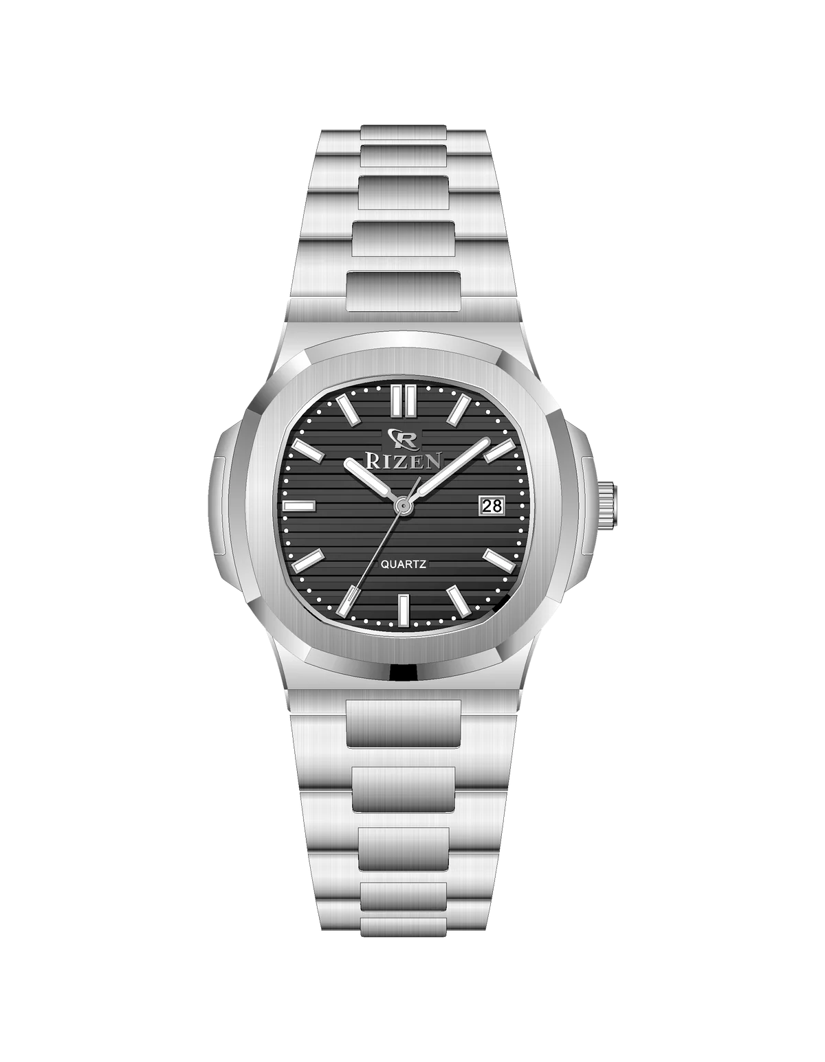 Rizen Bravo Silver RZ-0917 Stainless Steel