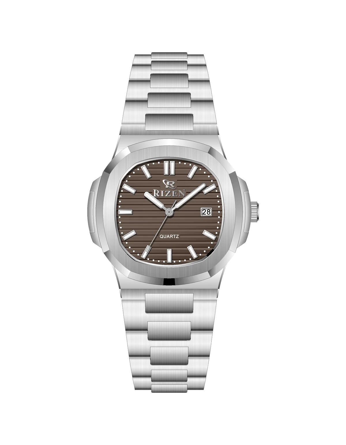 Rizen Bravo Silver RZ-0917 Stainless Steel