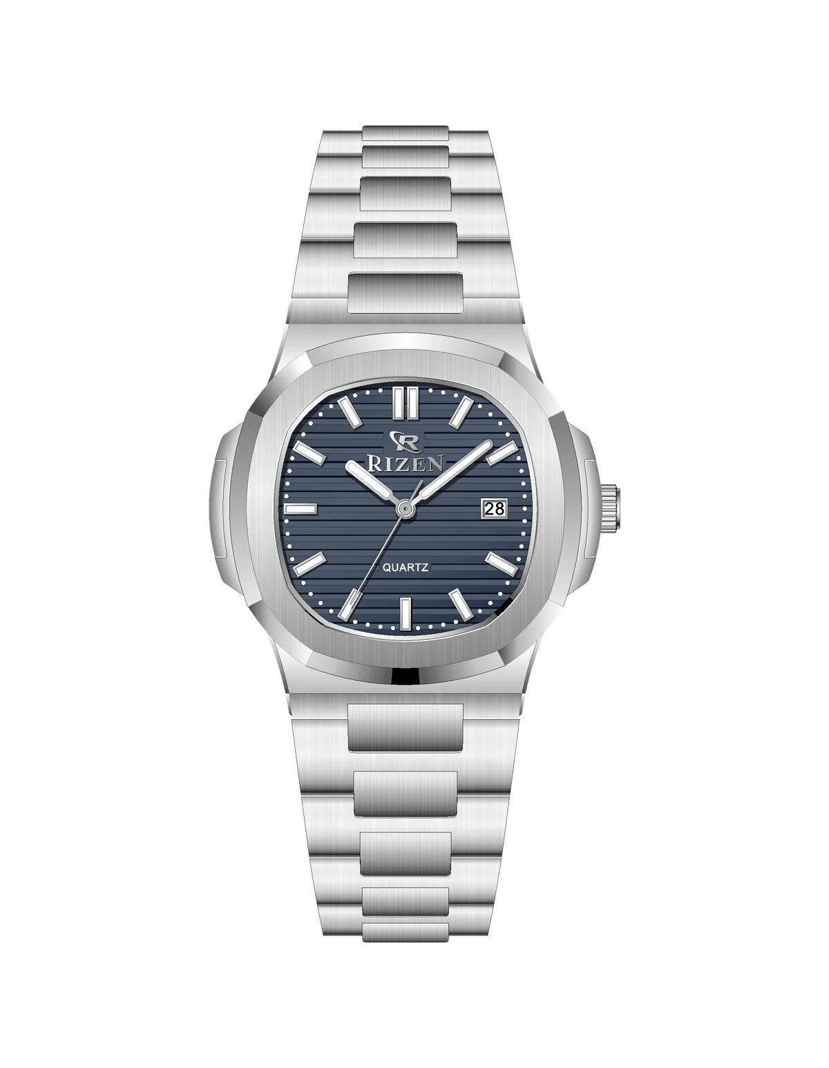 Rizen Bravo Silver RZ-0917 Stainless Steel