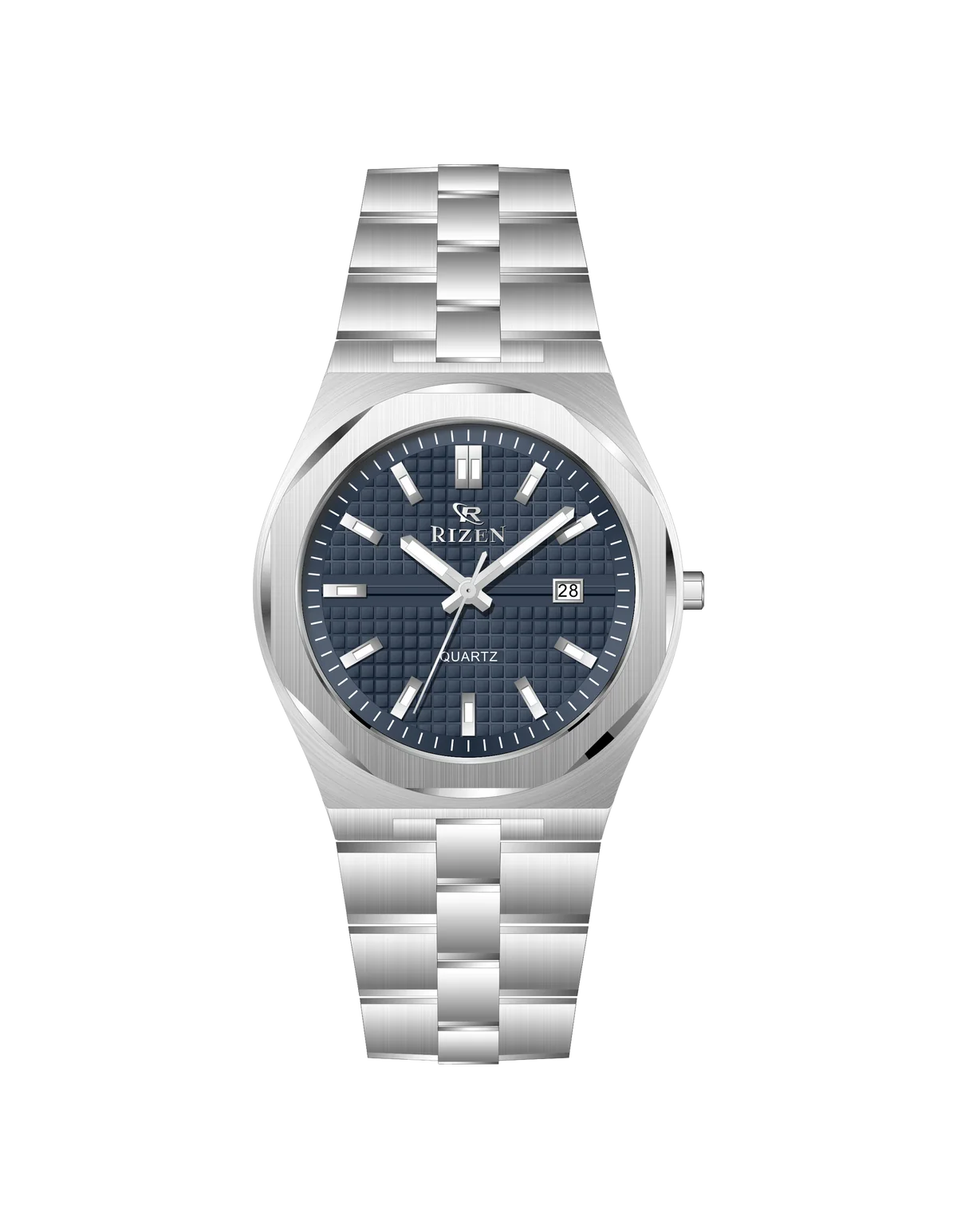 Rizen Cipher Silver RZ-0914 Stainless Steel Quartz