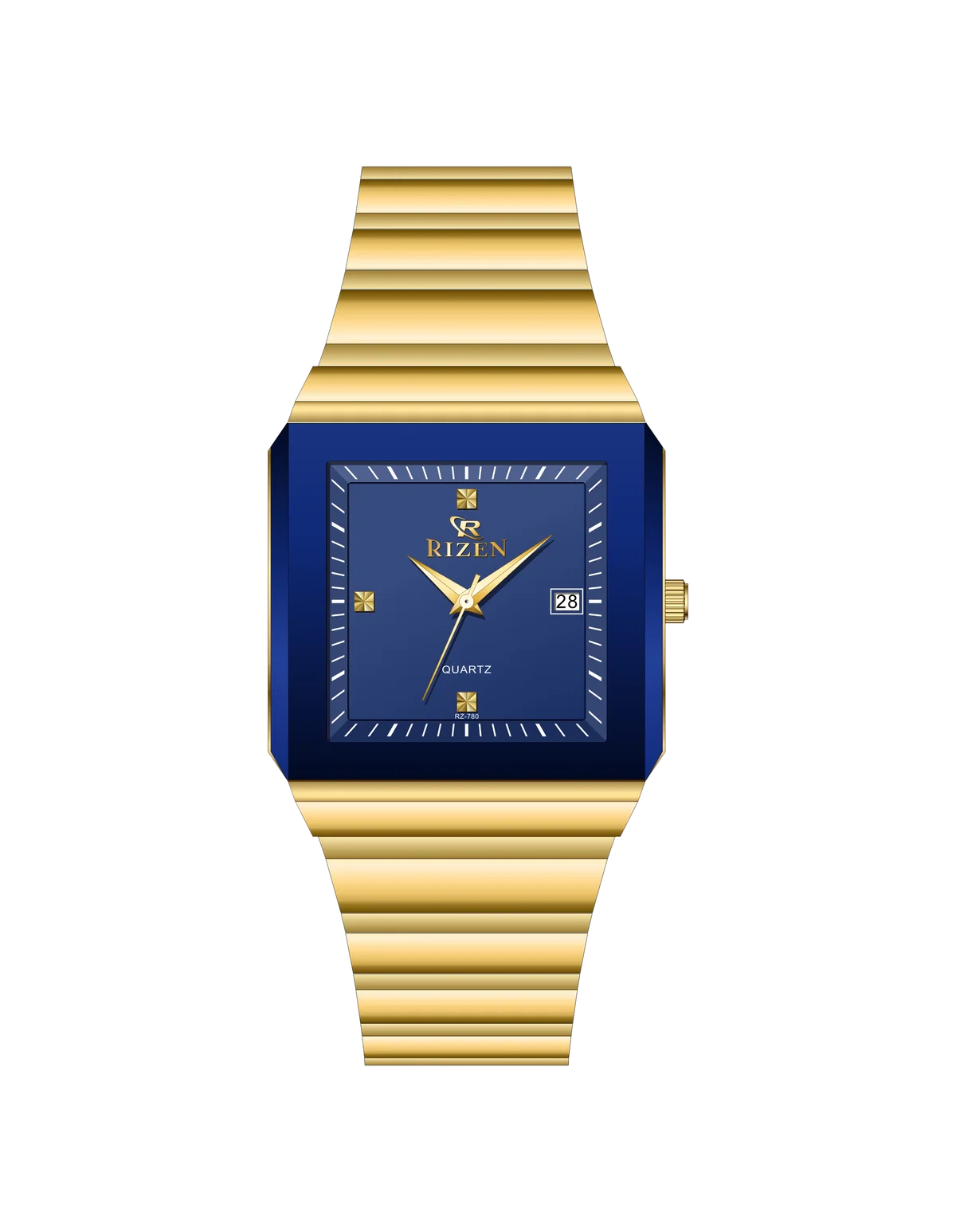 Rizen Dominion RZ-780 Gold stainless steel Quartz