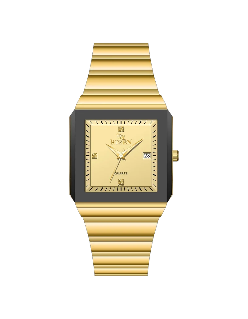 Rizen Dominion RZ-780 Gold stainless steel Quartz