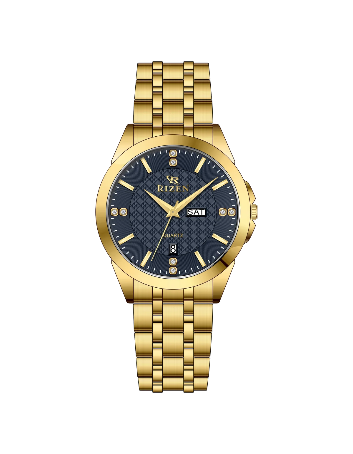 Rizen Knight RZ-782 Gold stainless steel Quartz
