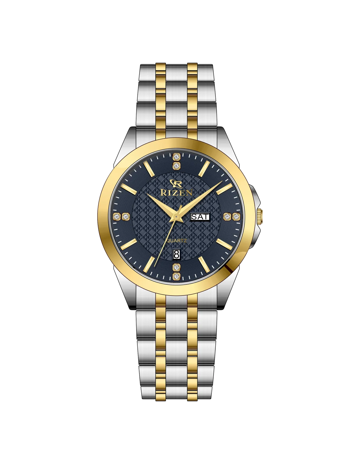 Rizen Knight RZ-782 Two tone stainless steel Quartz