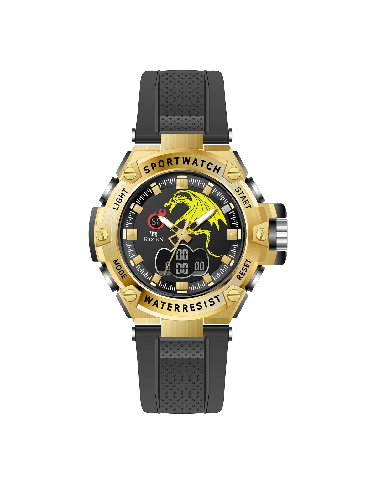 Rizen Polyclad RZ-0898 Silicone Strap Quartz