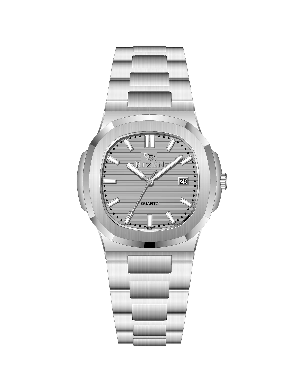 Rizen Raelix RZ-0757 Stainless Steel Quartz