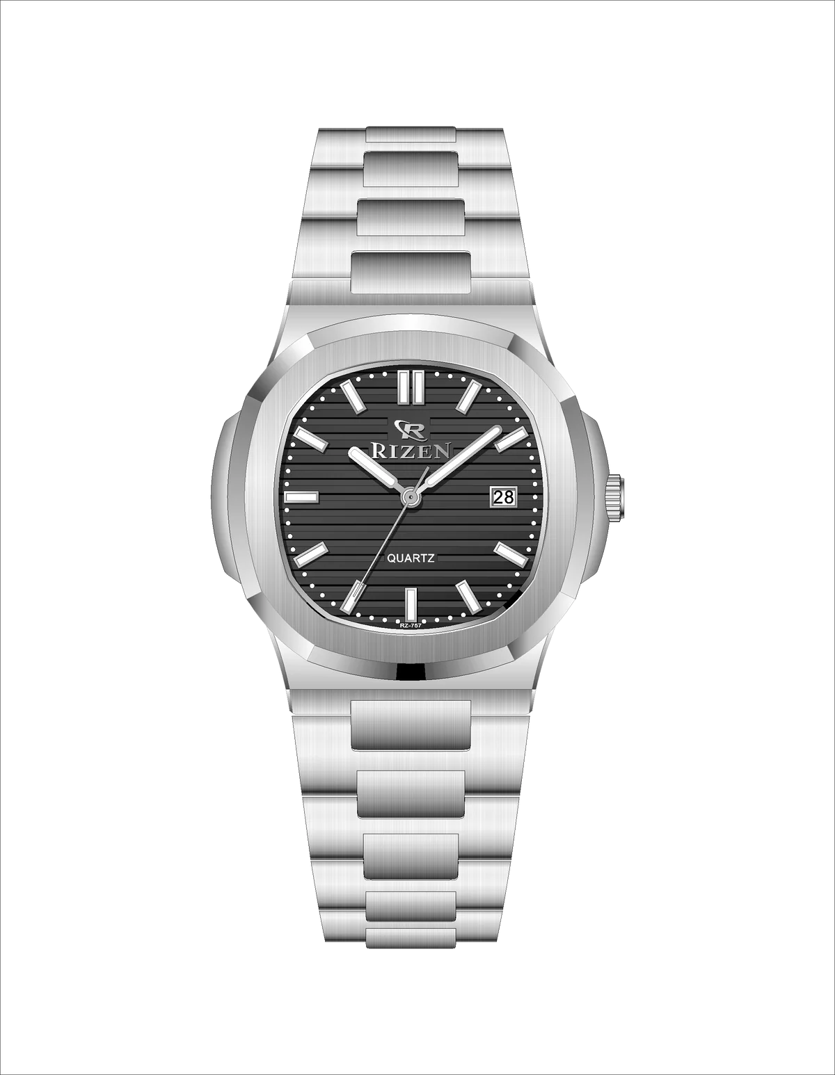 Rizen Raelix RZ-0757 Stainless Steel Quartz