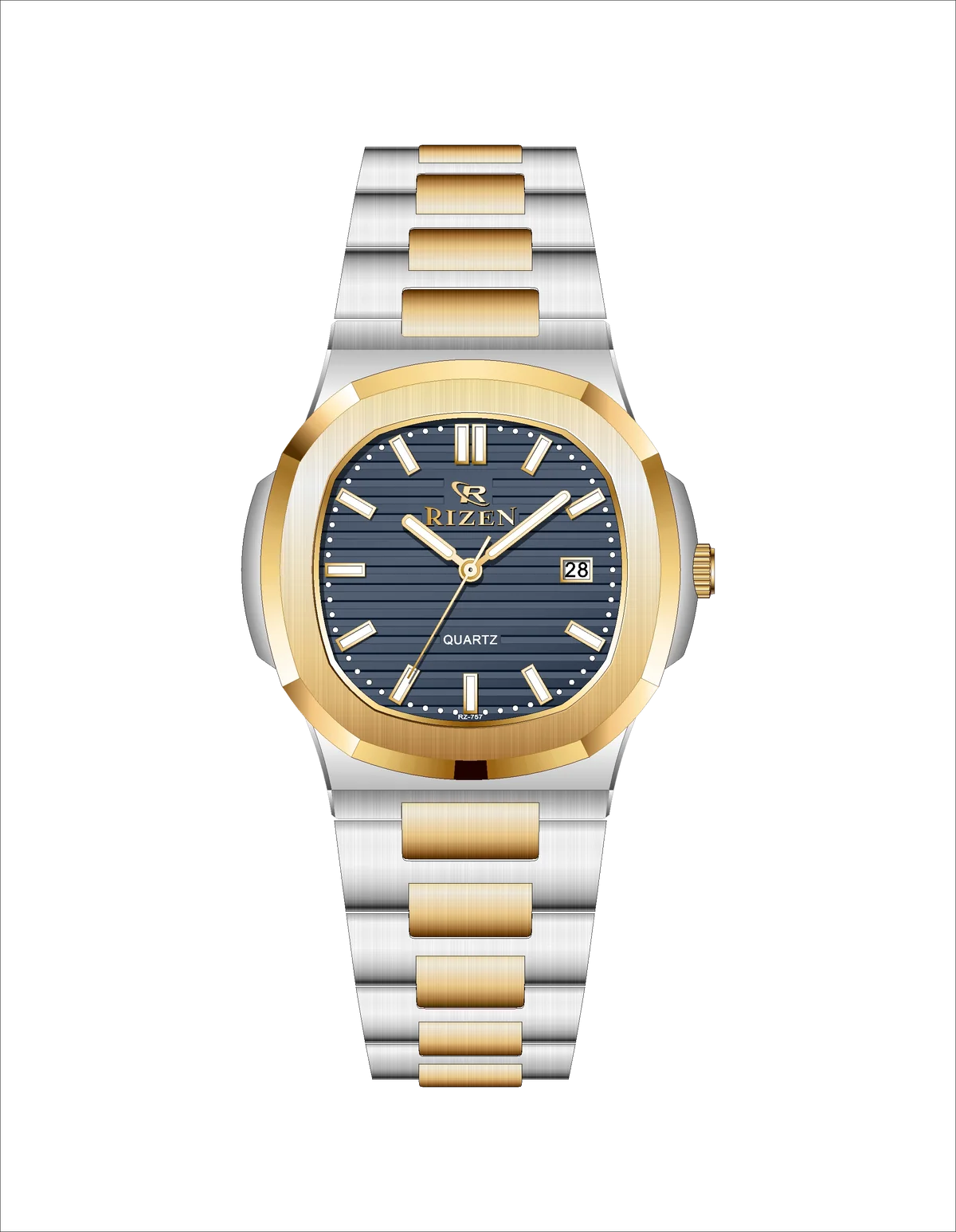 Rizen Raelix RZ-0757 Two Tone Stainless Steel Quartz