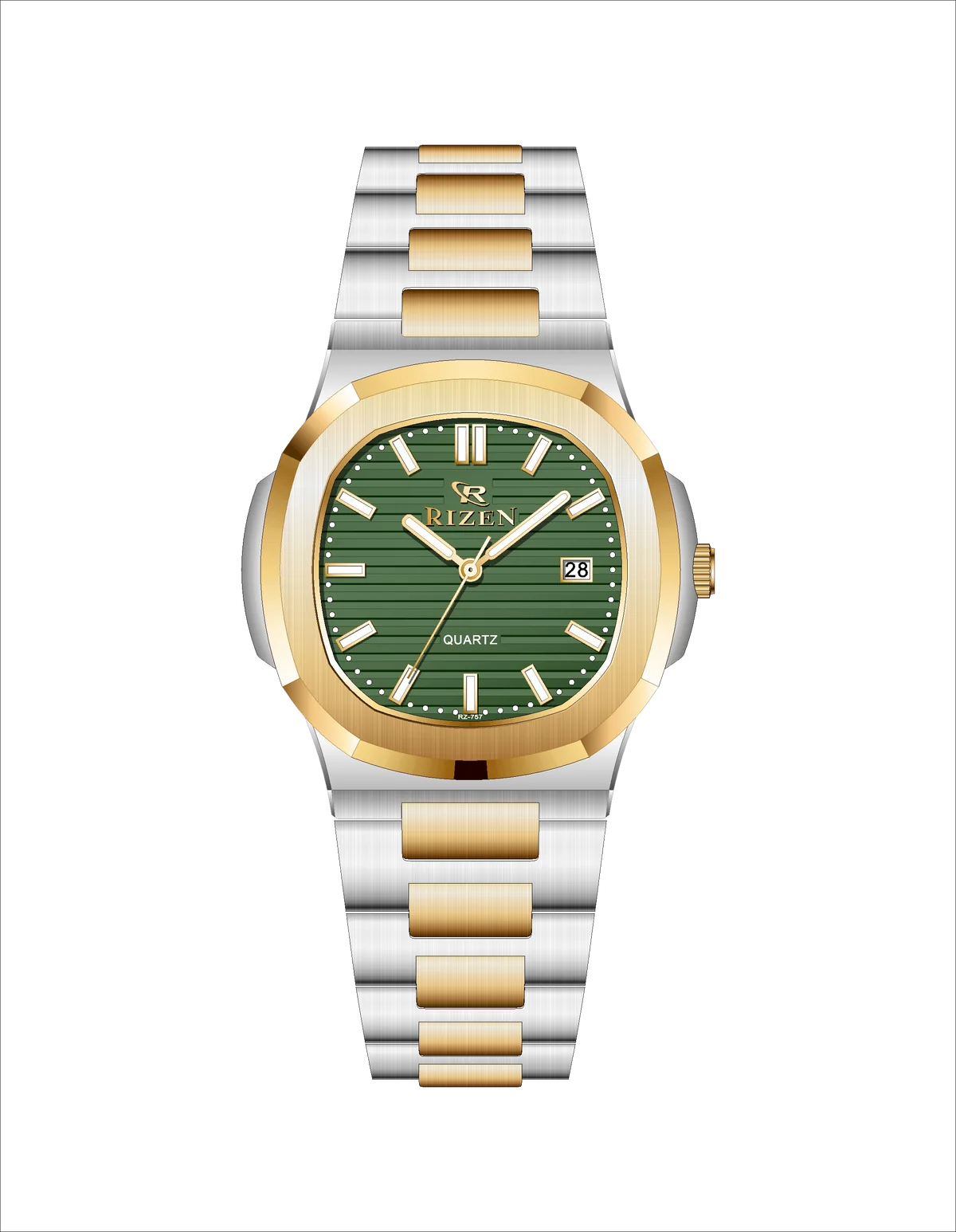 Rizen Raelix RZ-0757 Two Tone Stainless Steel Quartz