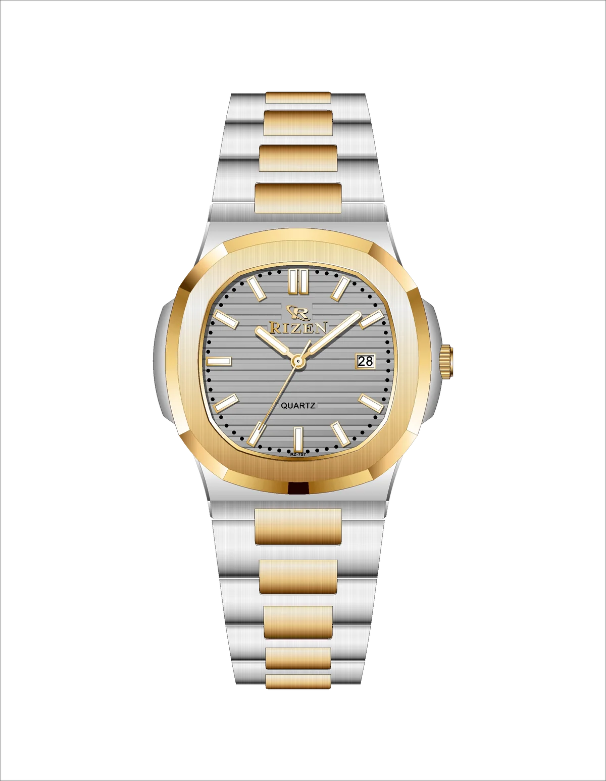 Rizen Raelix RZ-0757 Two Tone Stainless Steel Quartz