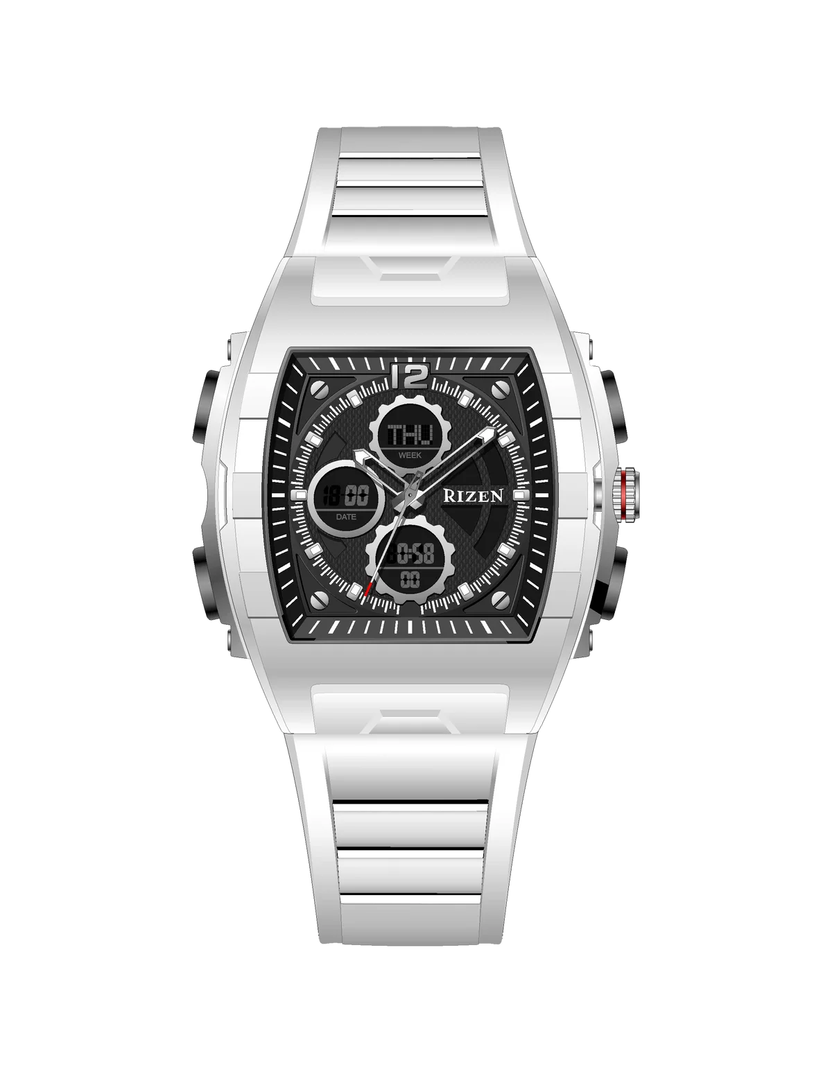 Rizen Stark RZ-0864 Salicon Strap Quartz