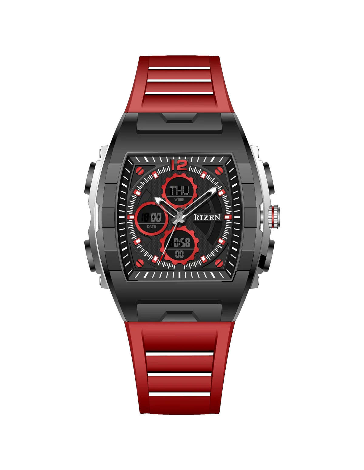 Rizen Stark RZ-0864 Salicon Strap Quartz