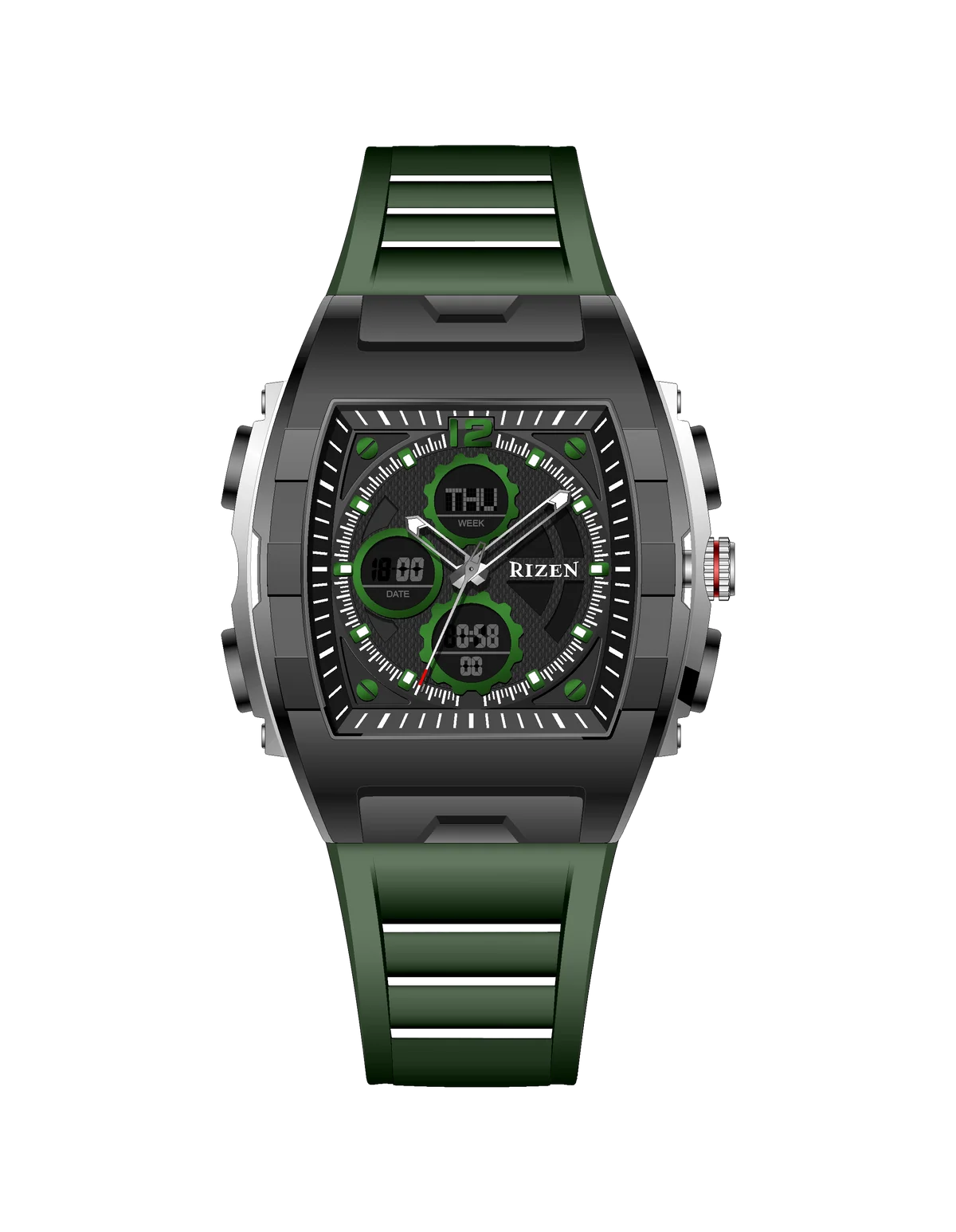 Rizen Stark RZ-0864 Salicon Strap Quartz
