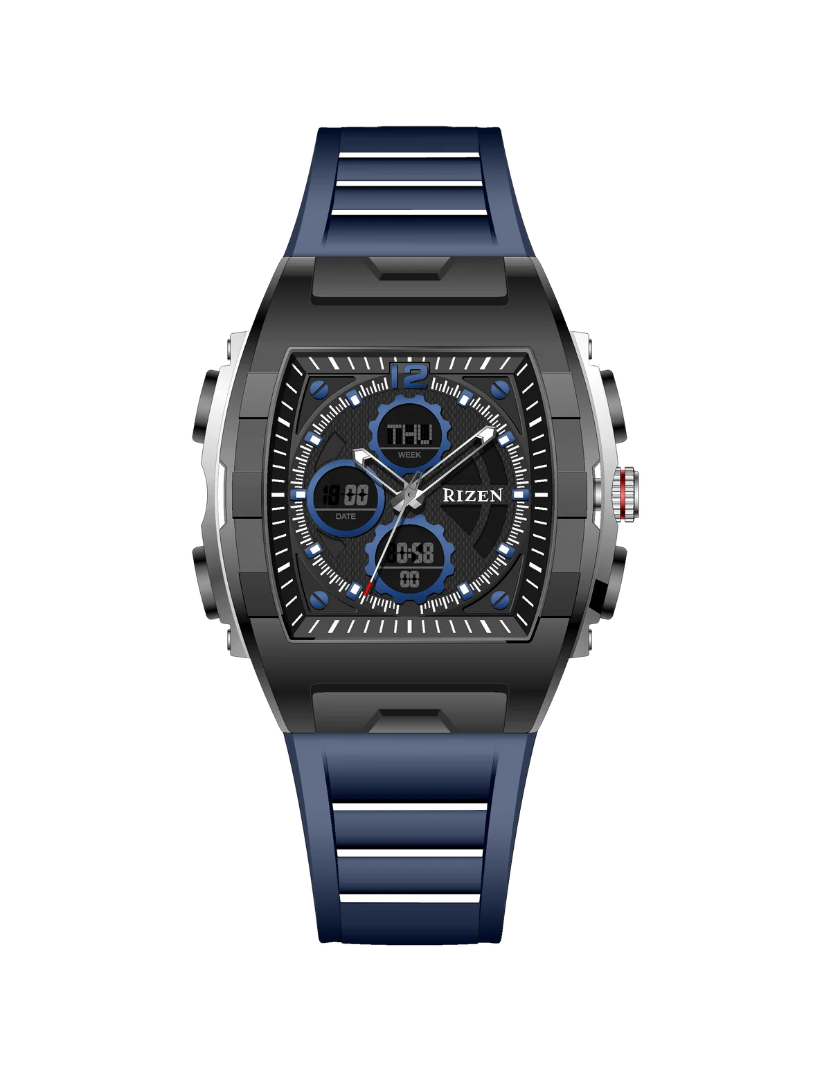 Rizen Stark RZ-0864 Salicon Strap Quartz