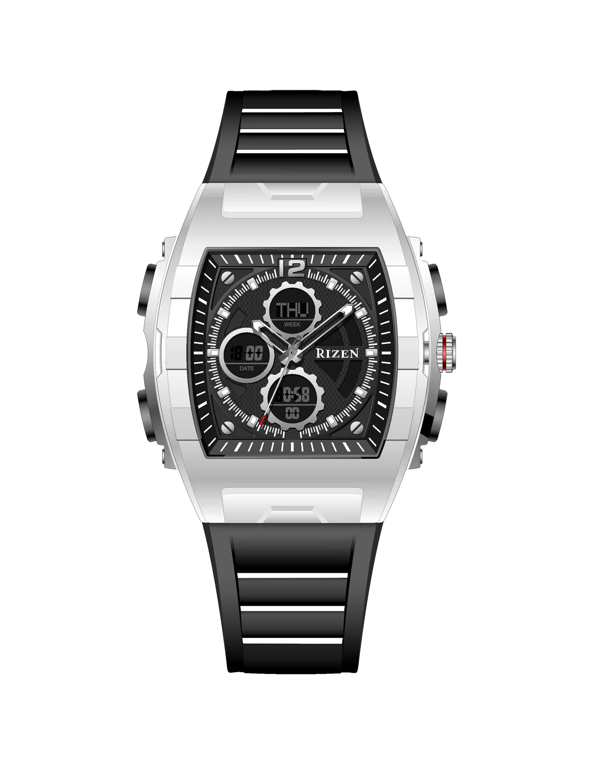 Rizen Stark RZ-0864 Salicon Strap Quartz