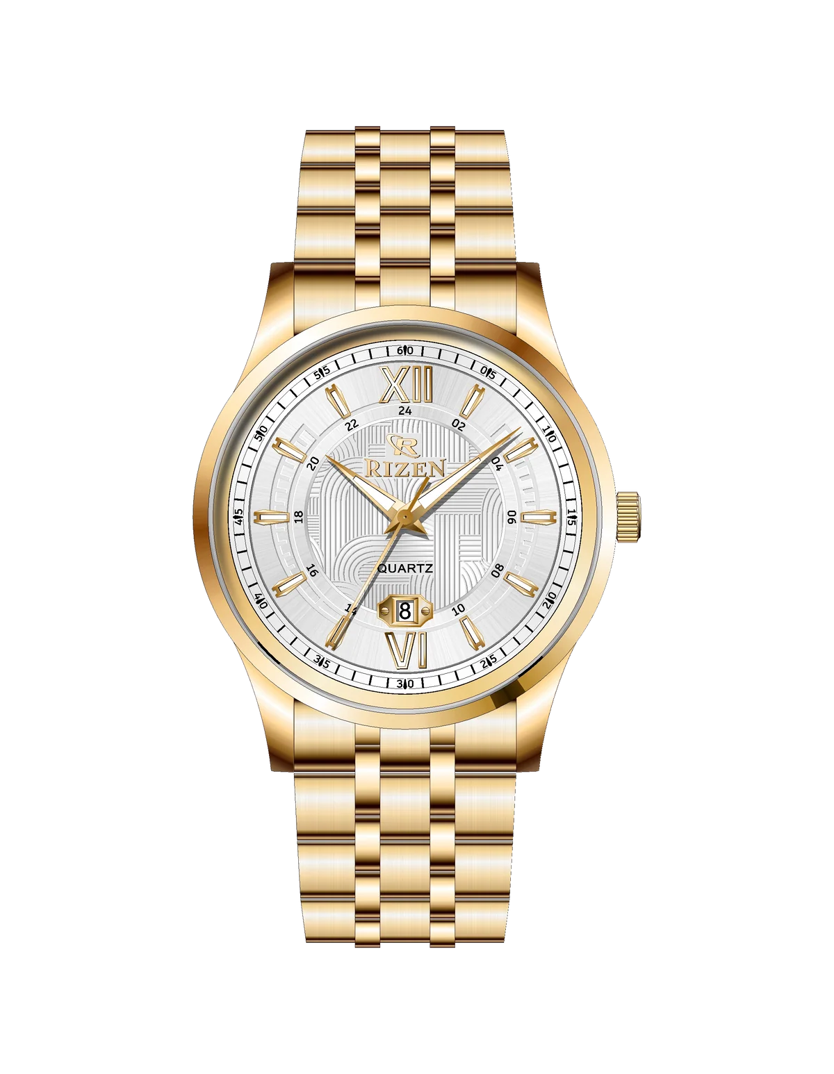 Rizen Stravon Gold RZ-0832 Stainless Steel Quartz
