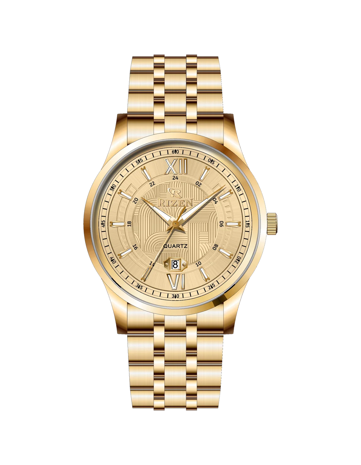Rizen Stravon Gold RZ-0832 Stainless Steel Quartz