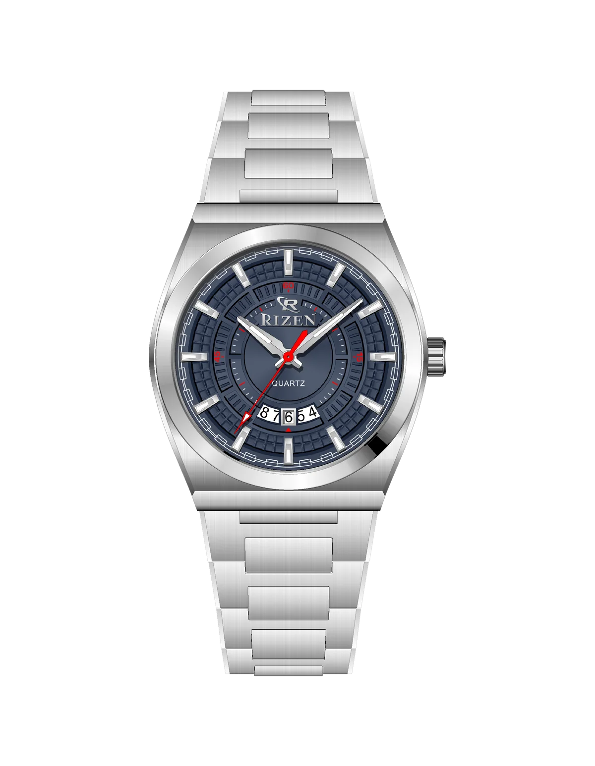 Rizen Valmont RZ-0819 Silver Stainless Steel Quartz