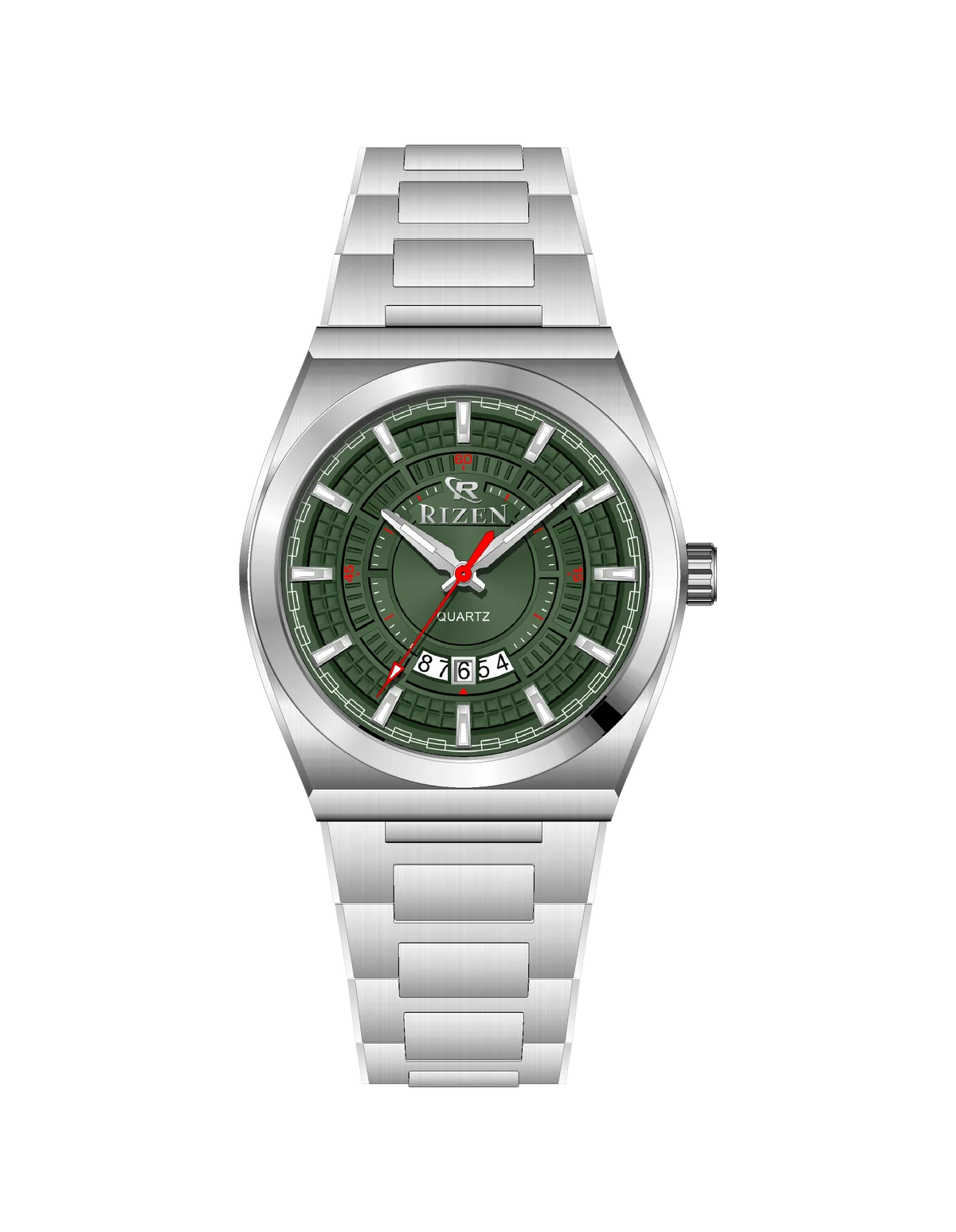 Rizen Valmont RZ-0819 Silver Stainless Steel Quartz