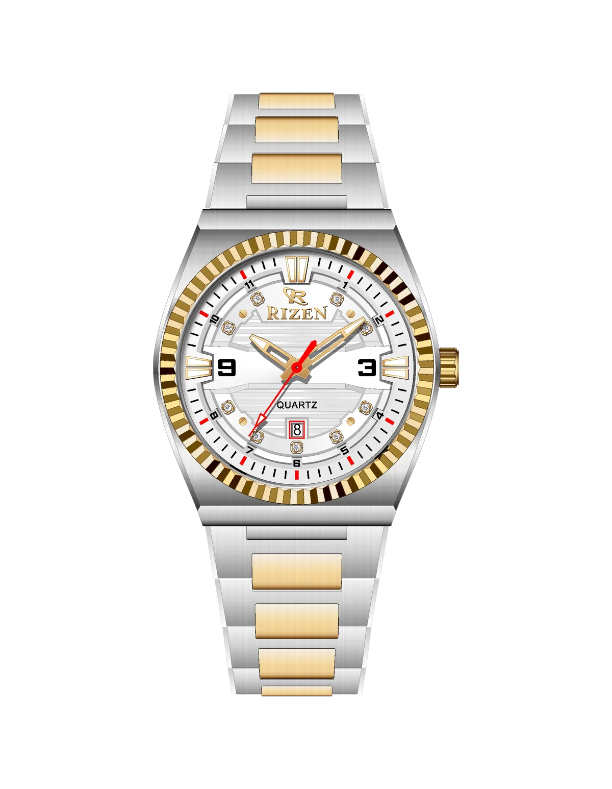 Rizen Valmont RZ-0819 Two Tone Stainless Steel Quartz